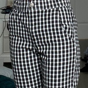 Black and White Plaid Pants